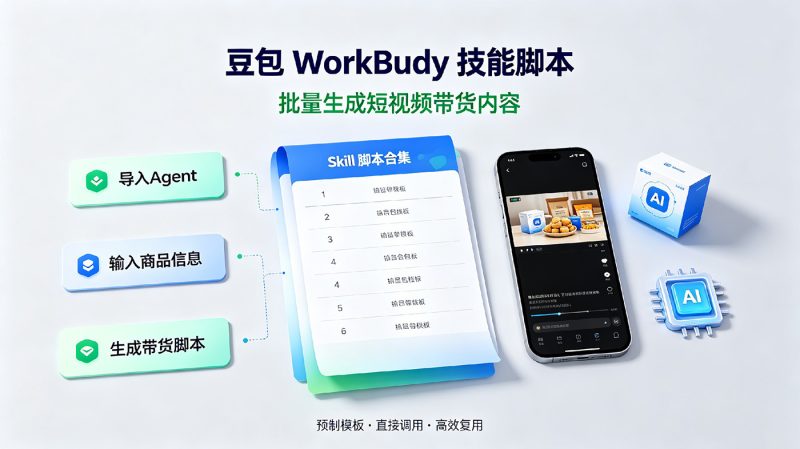 带货视频 Skill 包｜WorkBuddy 豆包一键生成带货脚本-聆曦博客